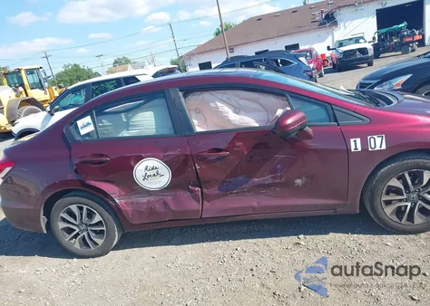 2014 Honda Civic Ex z USA, uszkodzony, nr VIN 19XFB2F8XEE218135